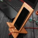 Handcrafted Wooden Mobile Stand